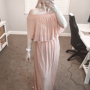 2/$50 bundle | SMYMM Hacienda Maxi Dress Rosebud Chiffon